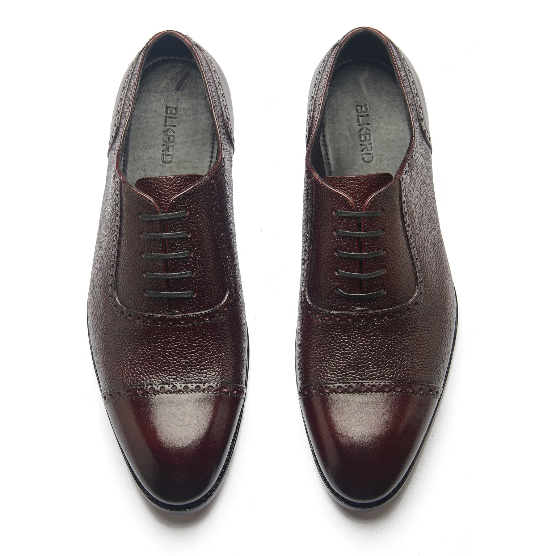 Huayra, Adelaide Oxford - Burgundy Pebble Grain | Hand Welted Contemporary Classics