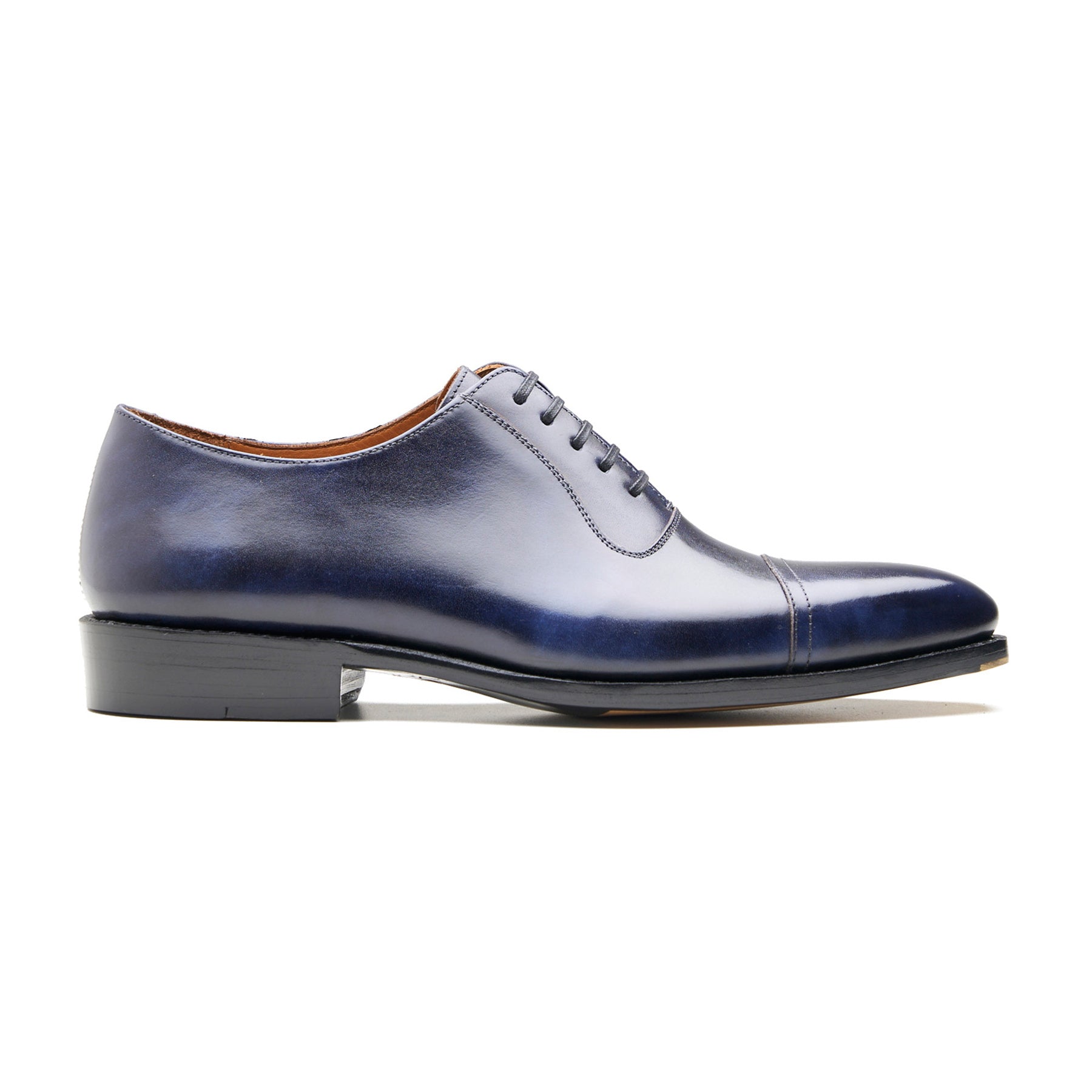 Adele, Adelaide Oxford - Navy Museum Calf | Hand Welted Contemporary Classics