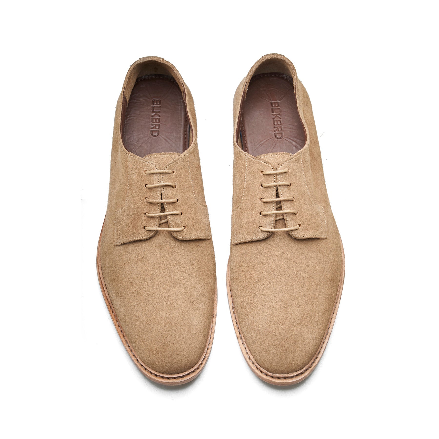 Luke, Blucher Derby- Beige Go Rain Suede | Summer Classics