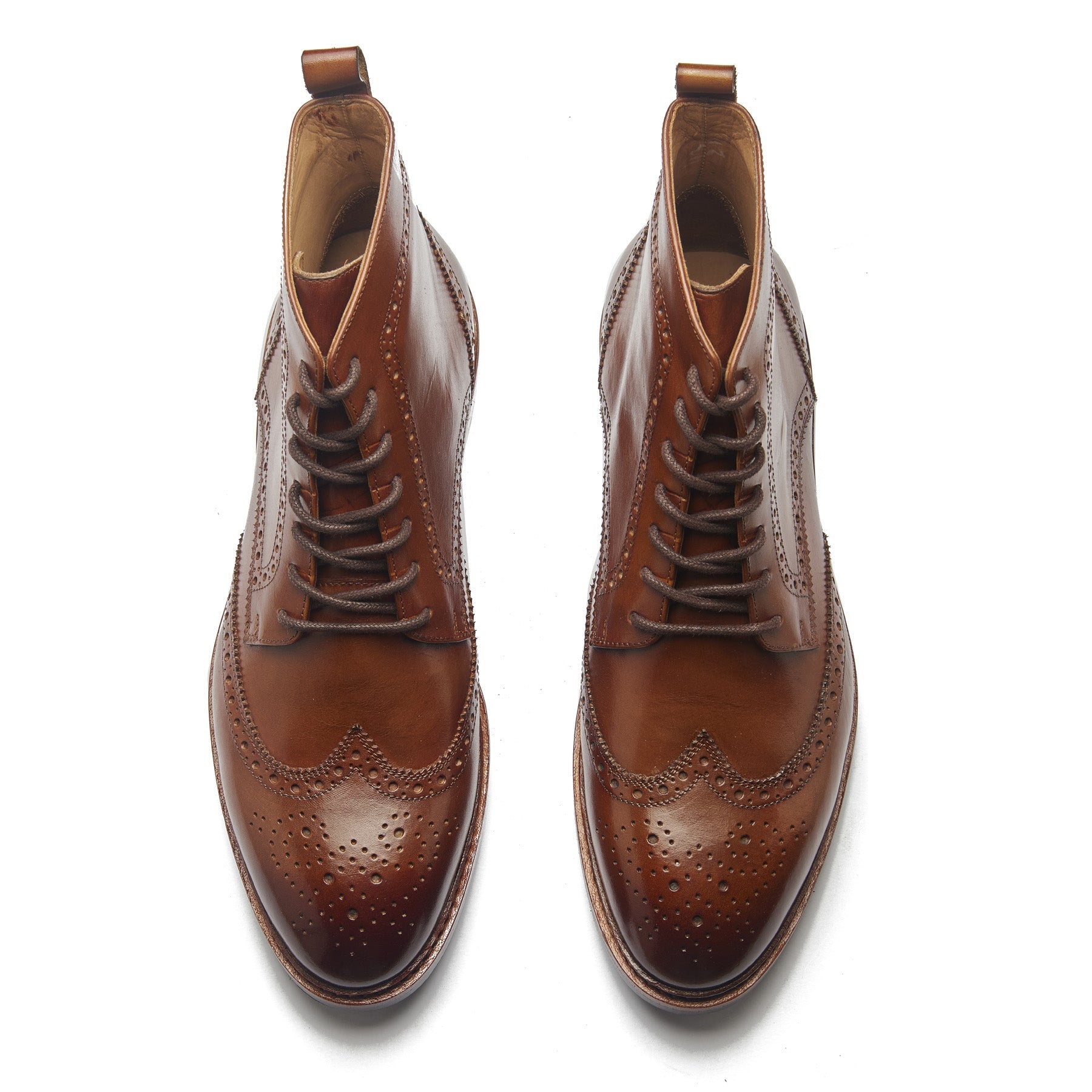 Lewinsky, Wingtip Derby Boot - Walnut Tan | Hand-welted Classics Colle