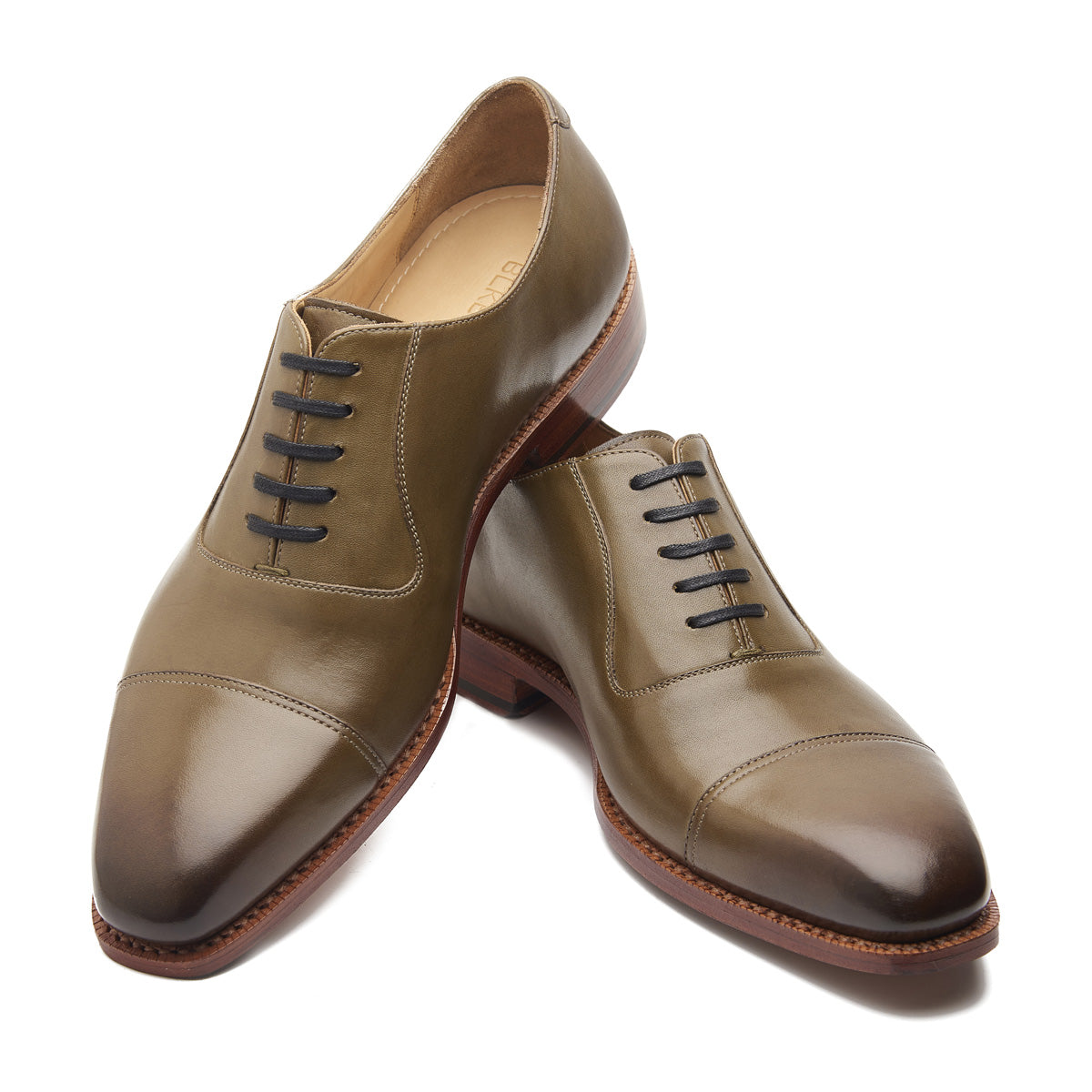 Adele, Adelaide Oxford - Olive | Hand Welted | Summer Colors