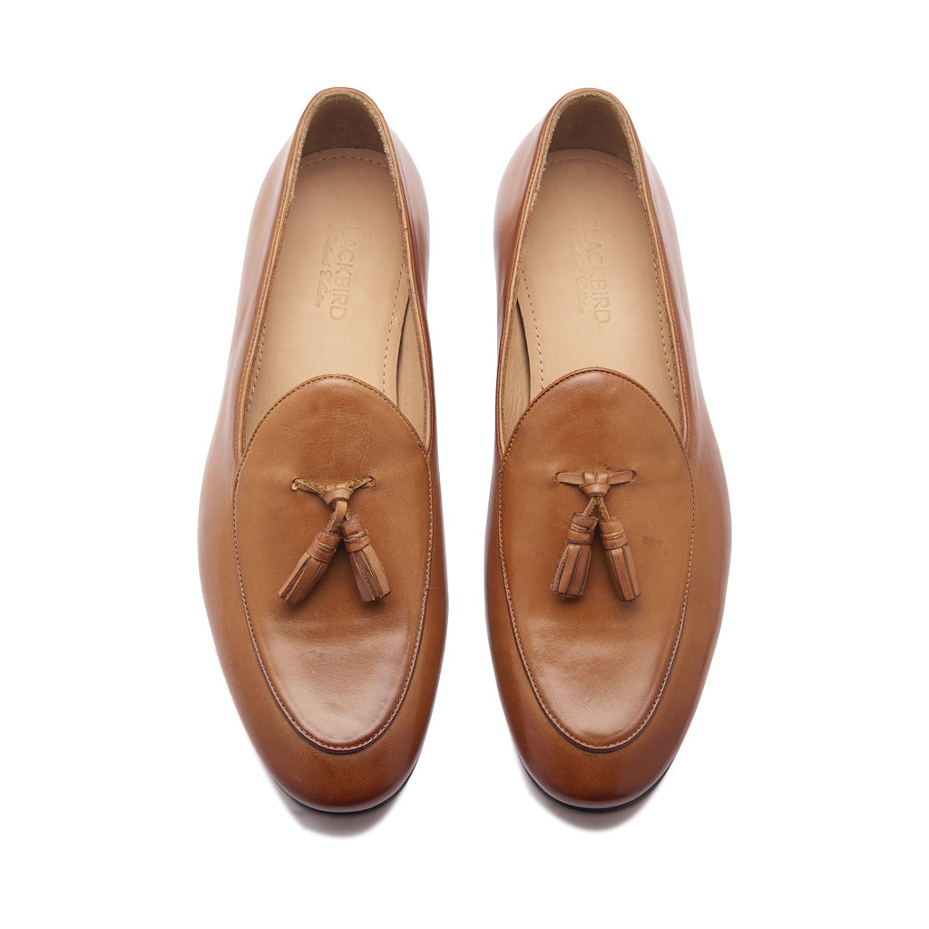 René, Tassel Loafer - Natural Tan | The Classics - BLKBRD SHOEMAKER