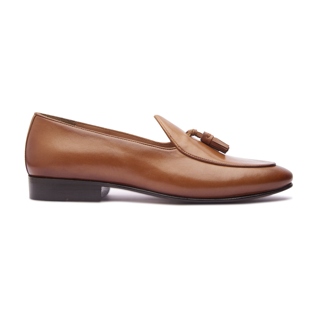 René, Tassel Loafer - Natural Tan | The Classics - BLKBRD SHOEMAKER