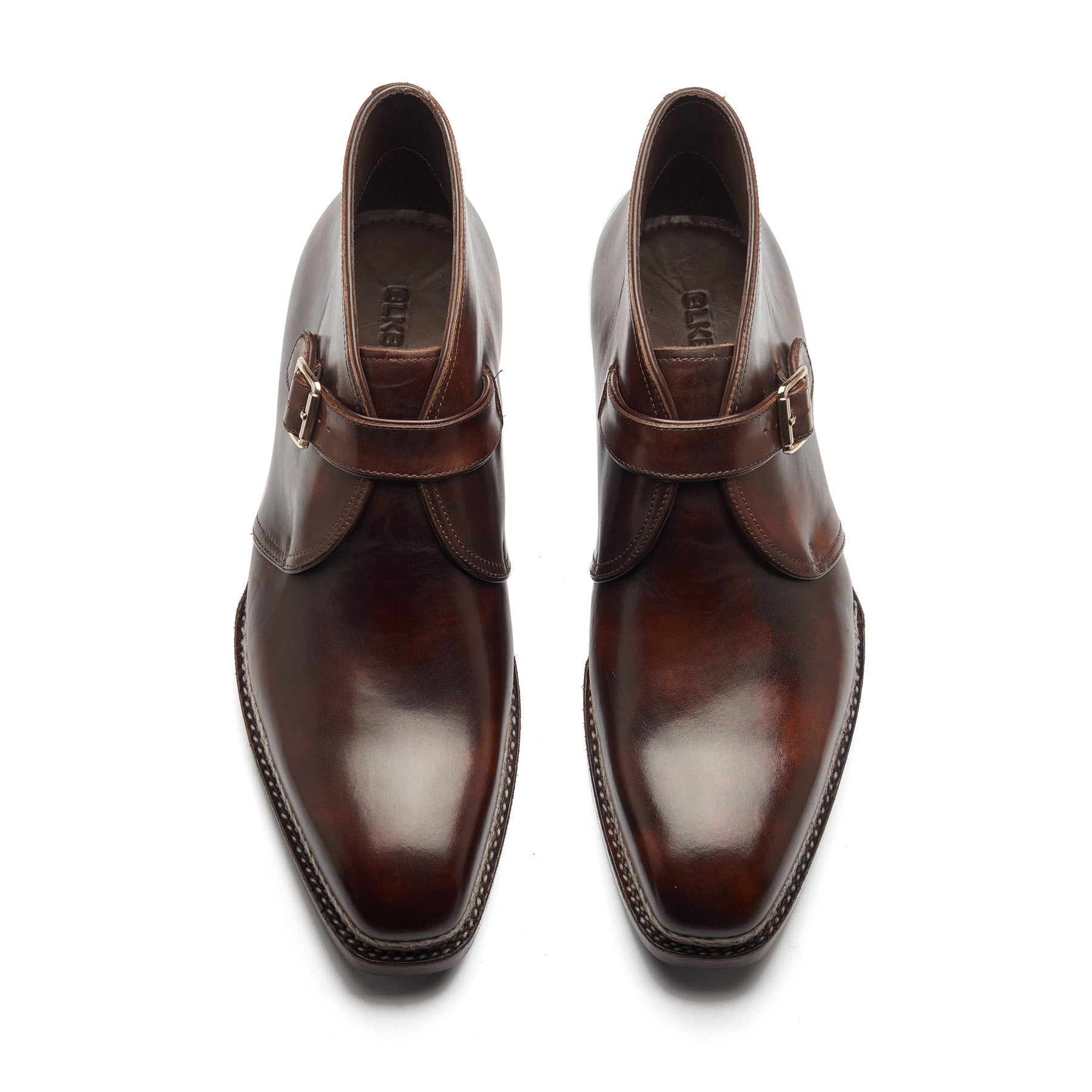 Veyron-X, Single Monk Chukka Boot - Chestnut Museum Calf | New Age