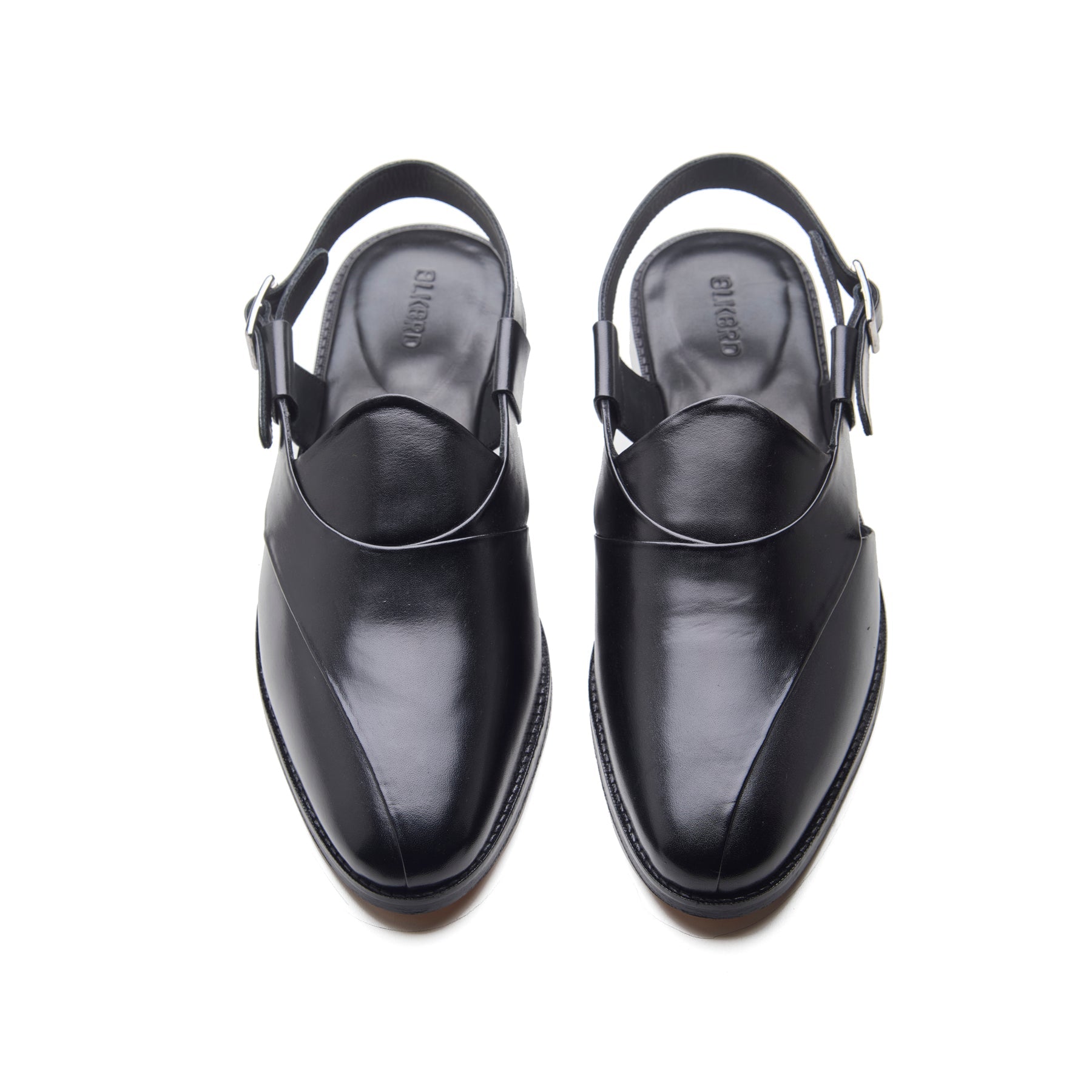 Peshawari, Closed-Toe Sandal - Black | Rajputana Collection