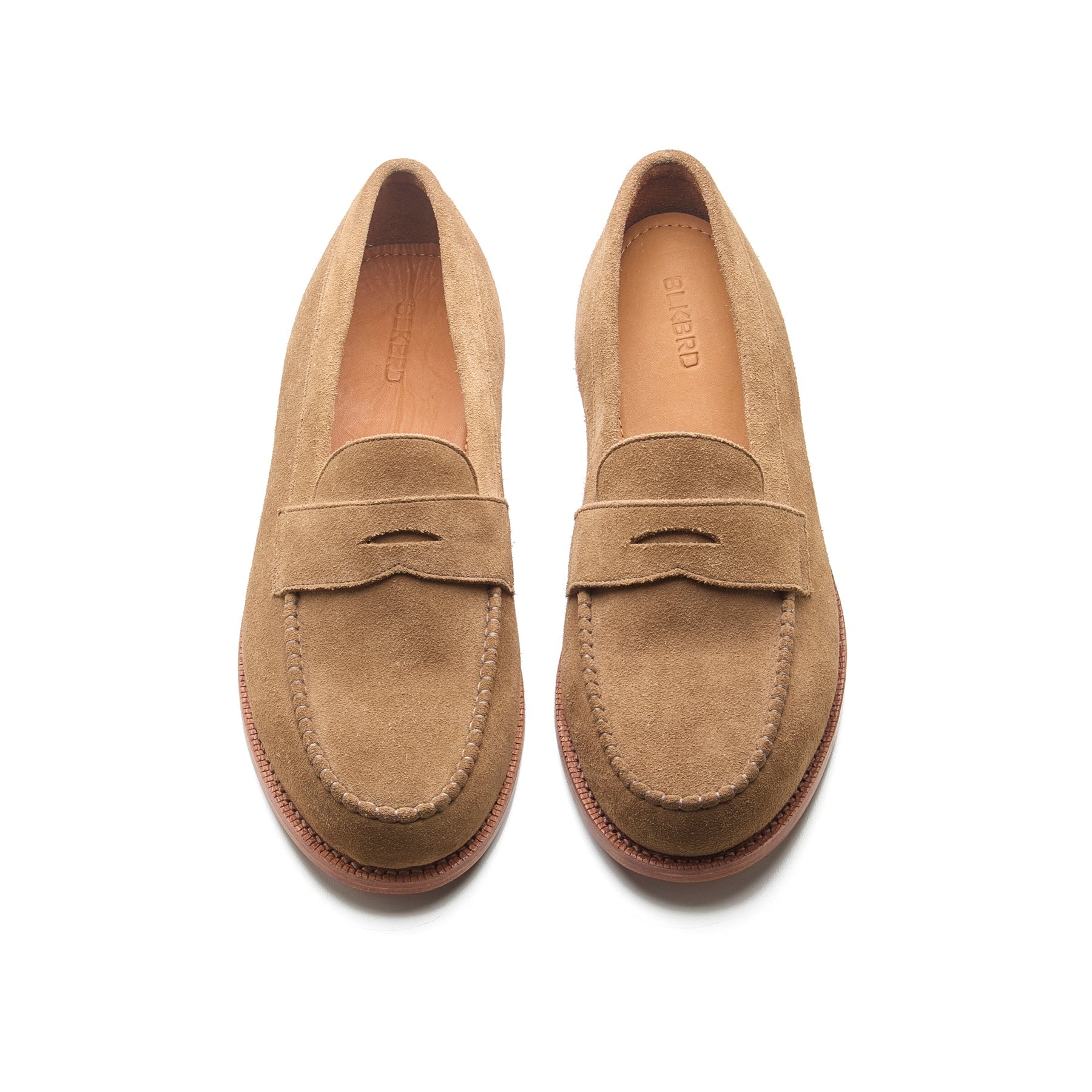 Boston, Handsewn Penny Loafer - Beige Kudu Reverse | Goodyear Welted