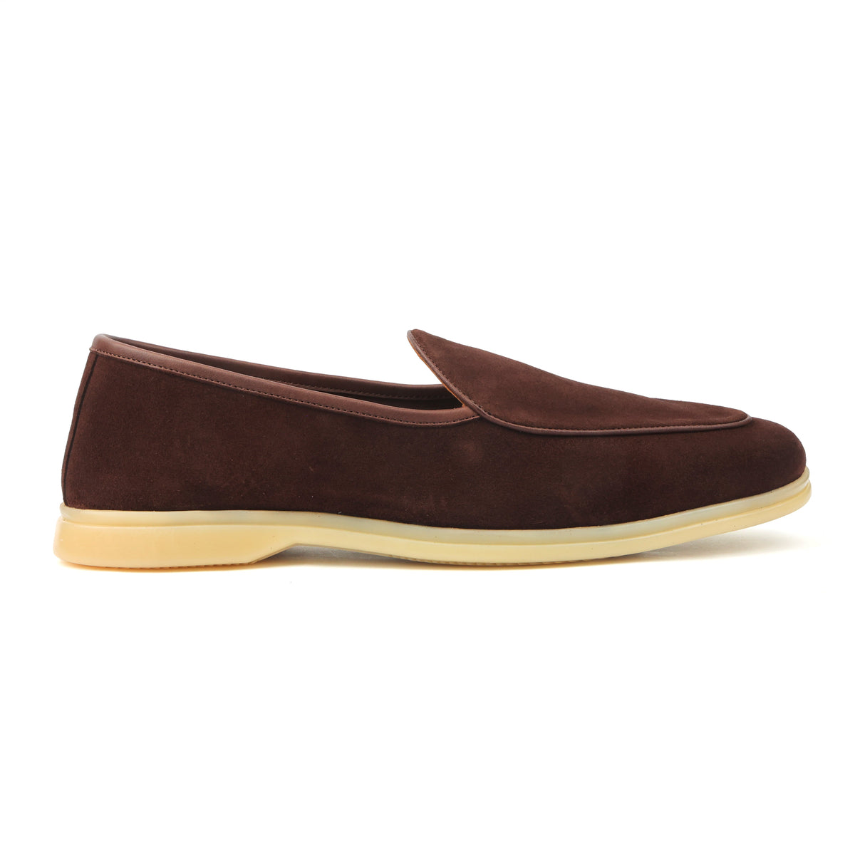 Lorenzo, Belgian Loafer - Castorino Suede Brown | Unlined 