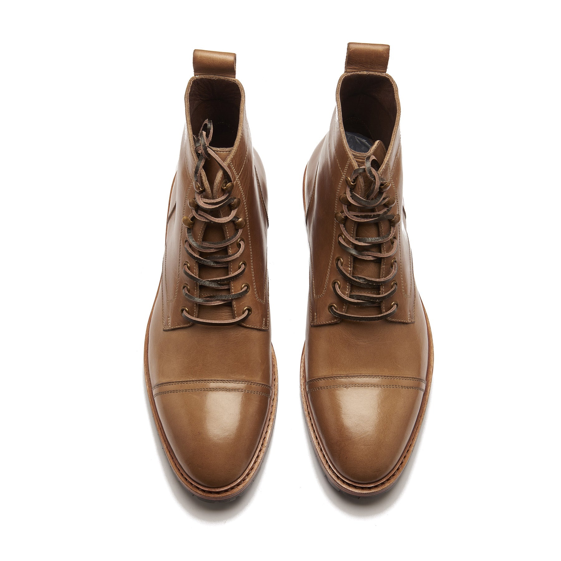 Dixon, Cap-Toe Derby Boot - Chromexcel Natural | Hand Welted Service Boots
