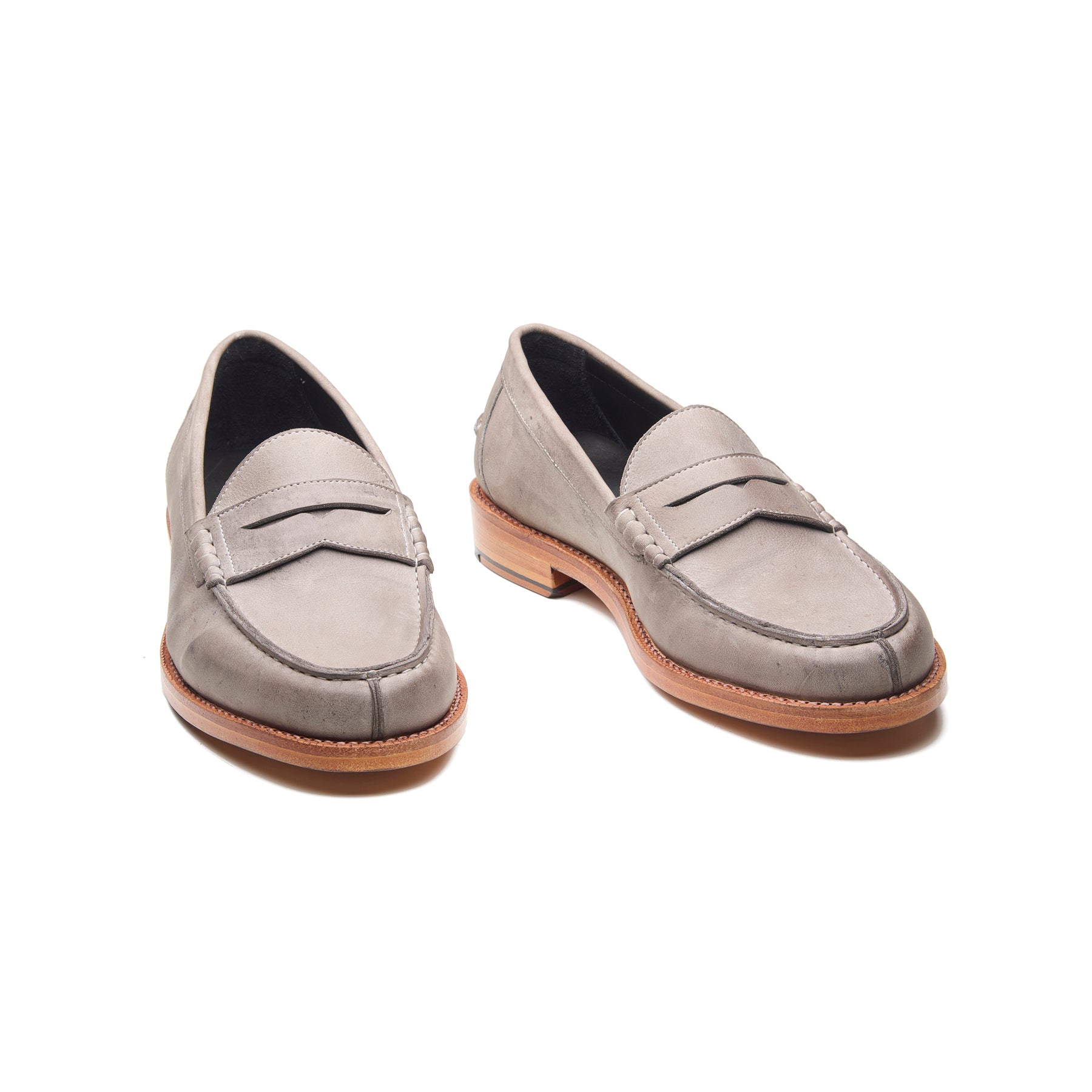 Niagara, Norwegian Split Toe Loafer - Grey Kudu Waxy | Goodyear Welted