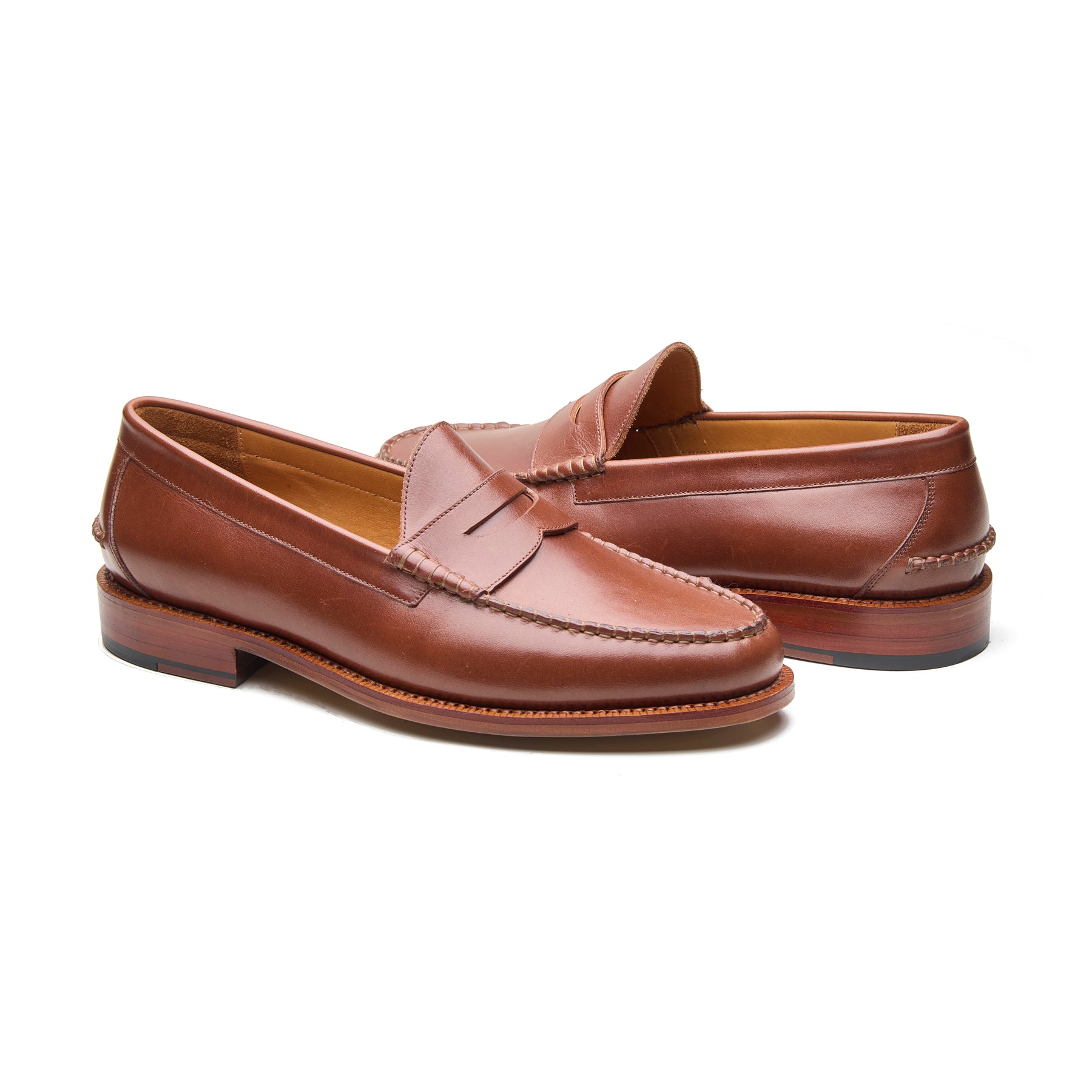 Azimut, The Ivy Loafer - Cognac Hidro Pullup | Goodyear Welted