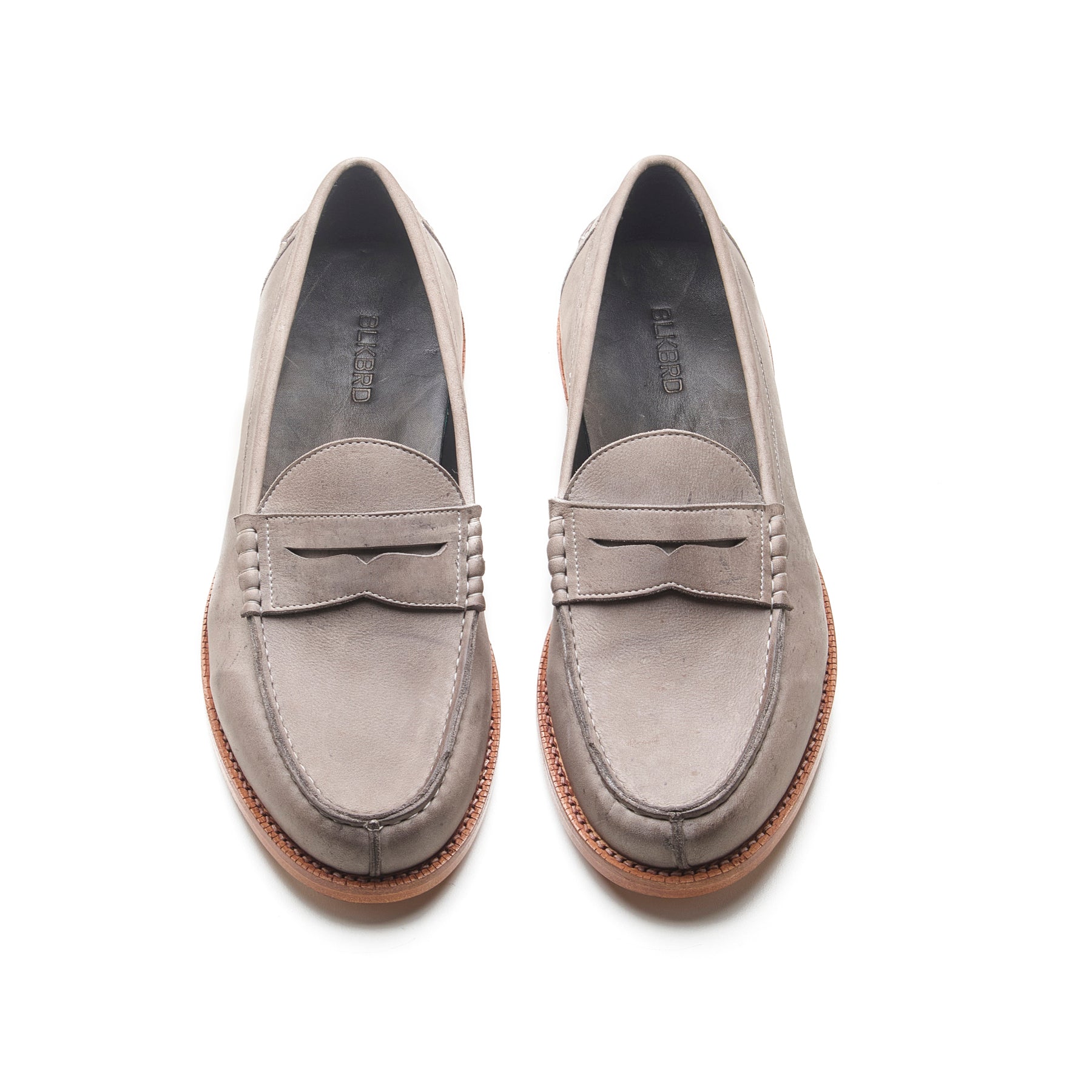 Niagara, Norwegian Split Toe Loafer - Grey Kudu Waxy | Goodyear Welted