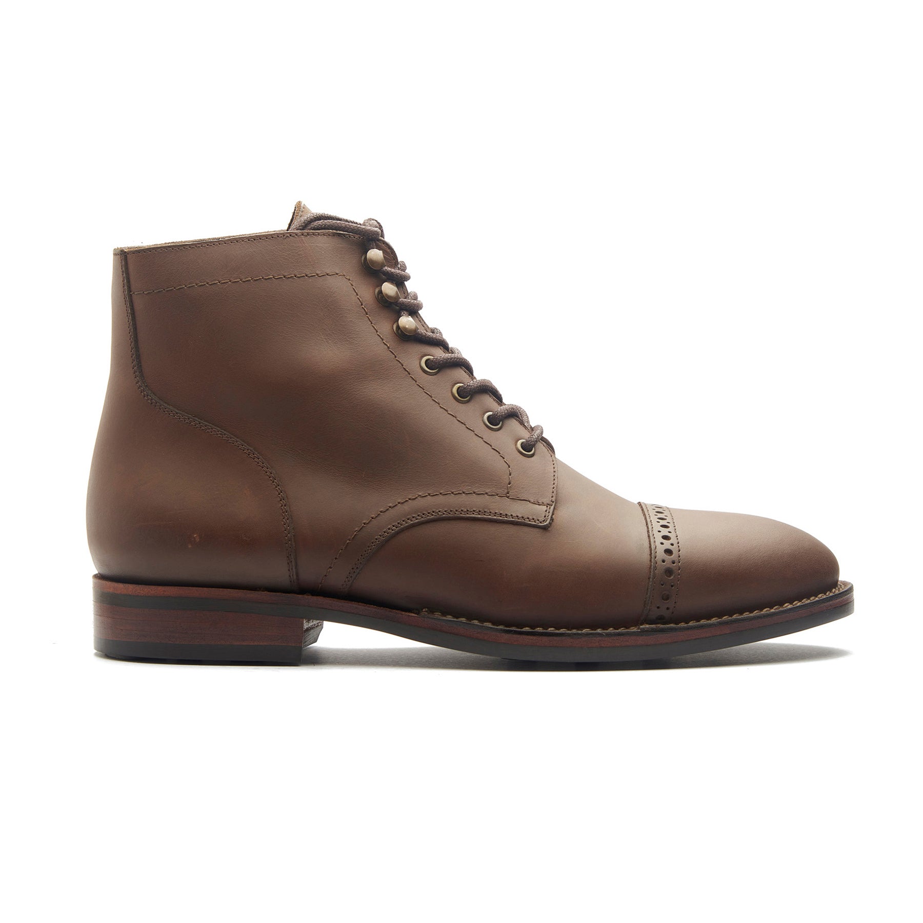Luchador, Service Boot - Brown Waxy Pullup | Stitchdown Construction