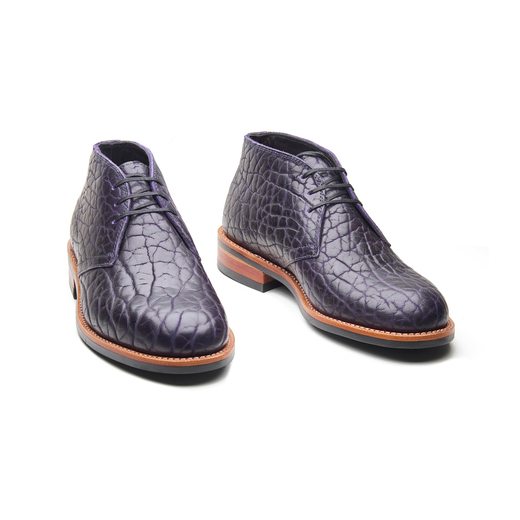 Kingston, Chukka Boot – Night Shade Shrunken Bison | BLKBRD 4.0