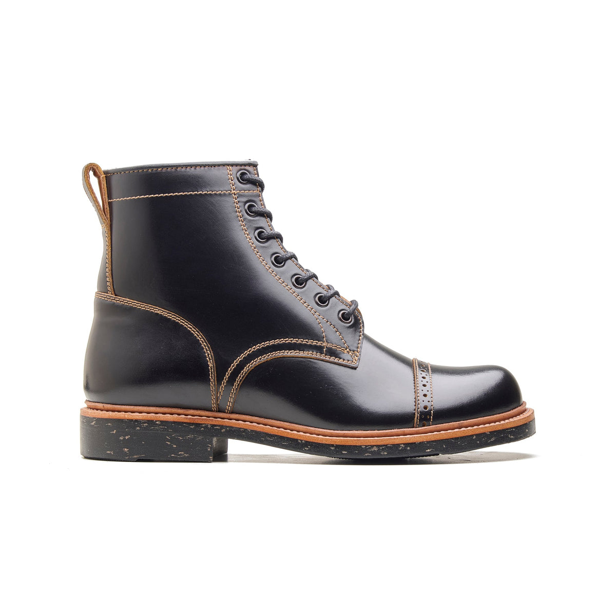 Edward, Captoe Boot - Black Teacore | BLKBRD4.0