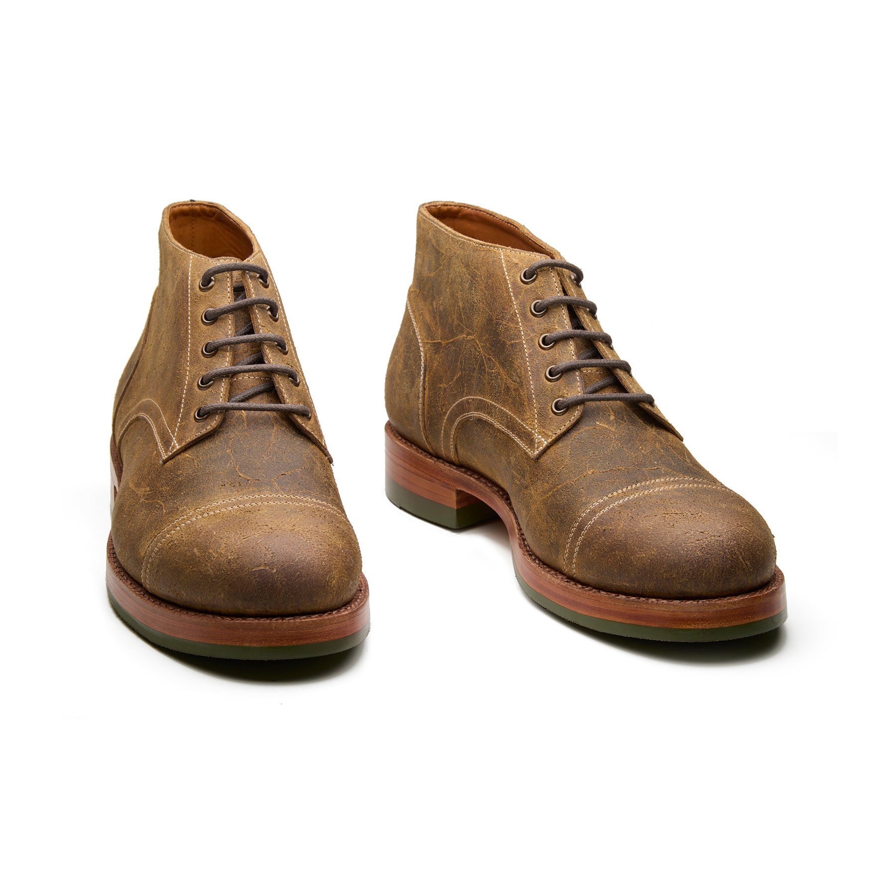 Walberg-X, 5 Eyelet Chukka Boot - Teak Waxy Mohawk