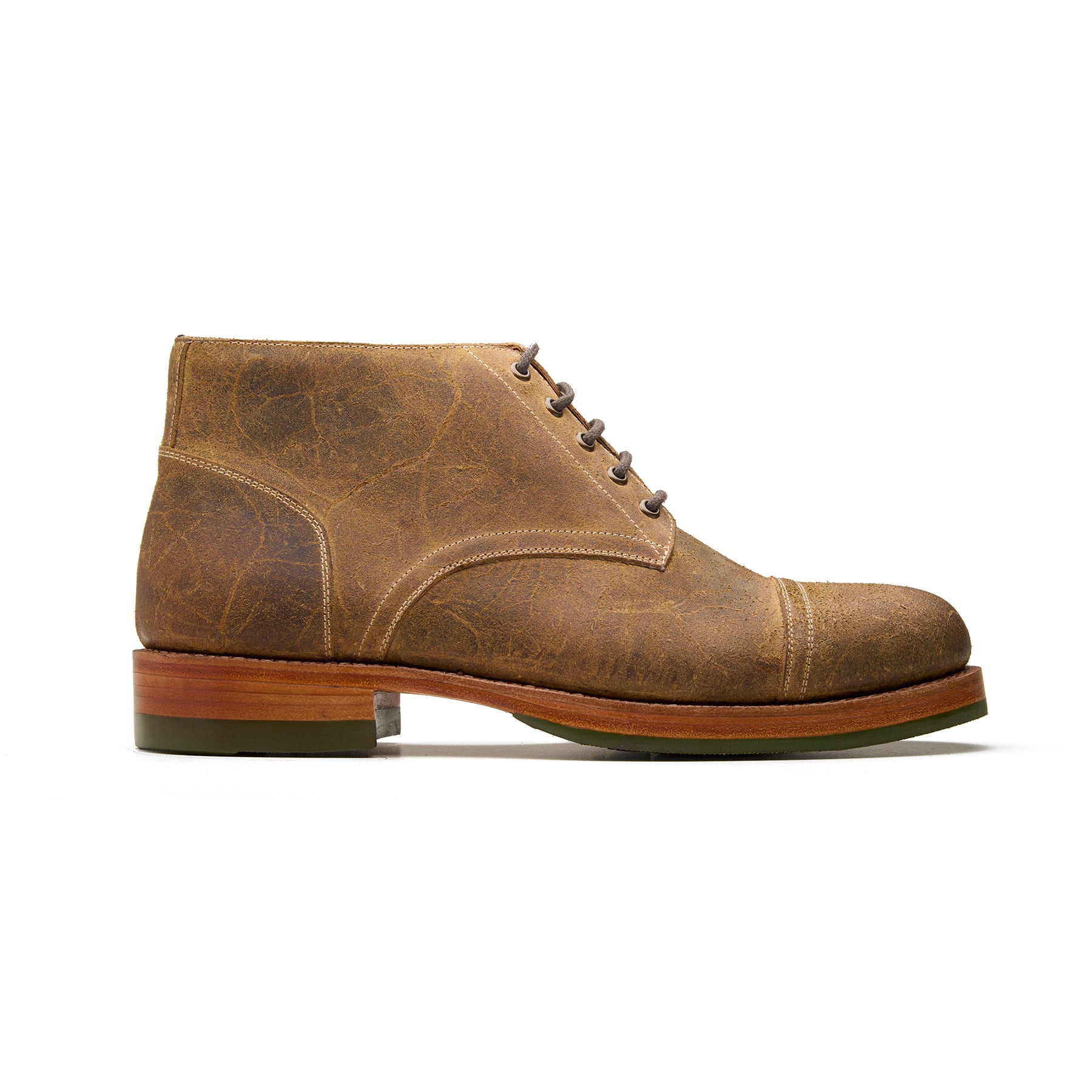 Walberg-X, 5 Eyelet Chukka Boot - Teak Waxy Mohawk