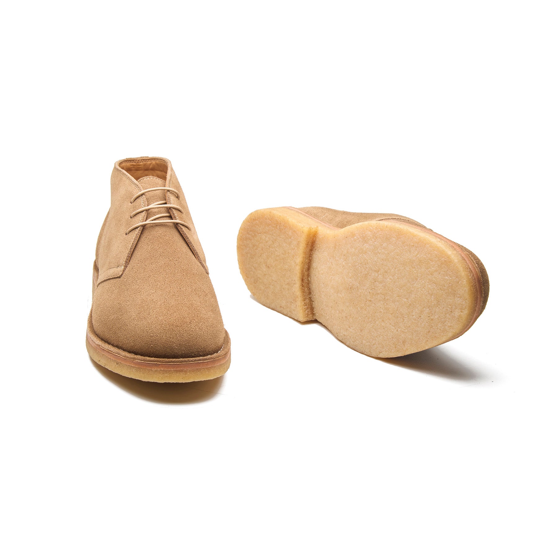 Kingston, Desert Boot - Beige Kudu Reverse Suede | BLKBRD4.0
