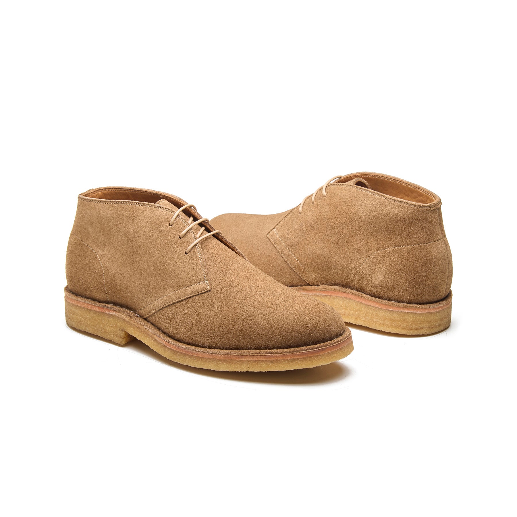 Kingston, Desert Boot - Beige Kudu Reverse Suede | BLKBRD4.0