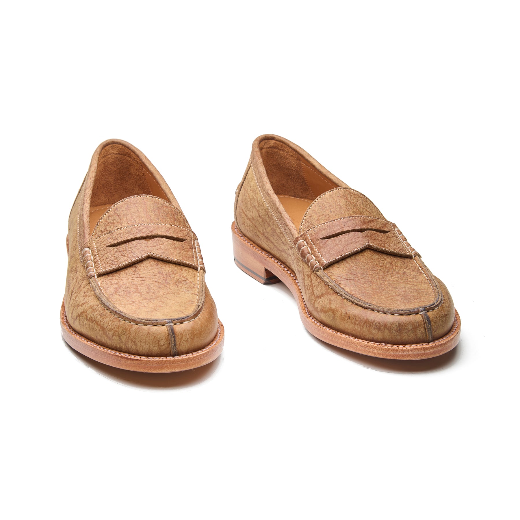Niagara, Norwegian Split Toe Loafer - Tan Kudu Waxy | Goodyear Welted