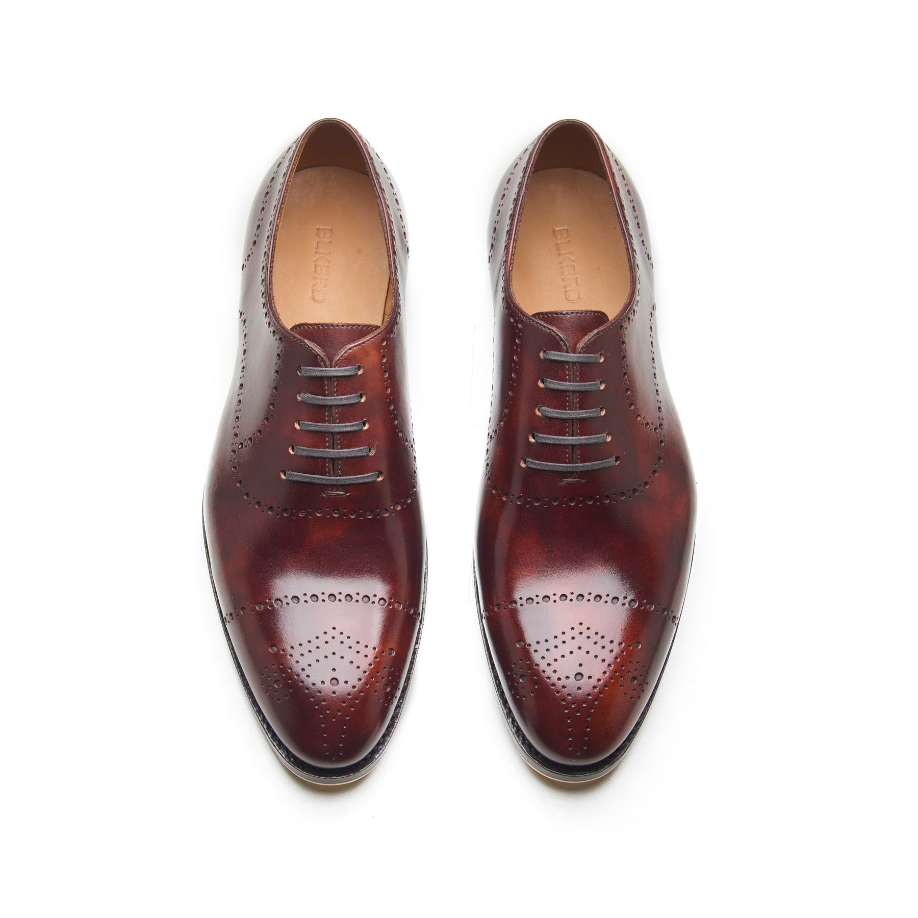 Constello-X, True Seamless | Faux Cap-toe Semi Brogue, Hand Welted - Chestnut Musuem Calf