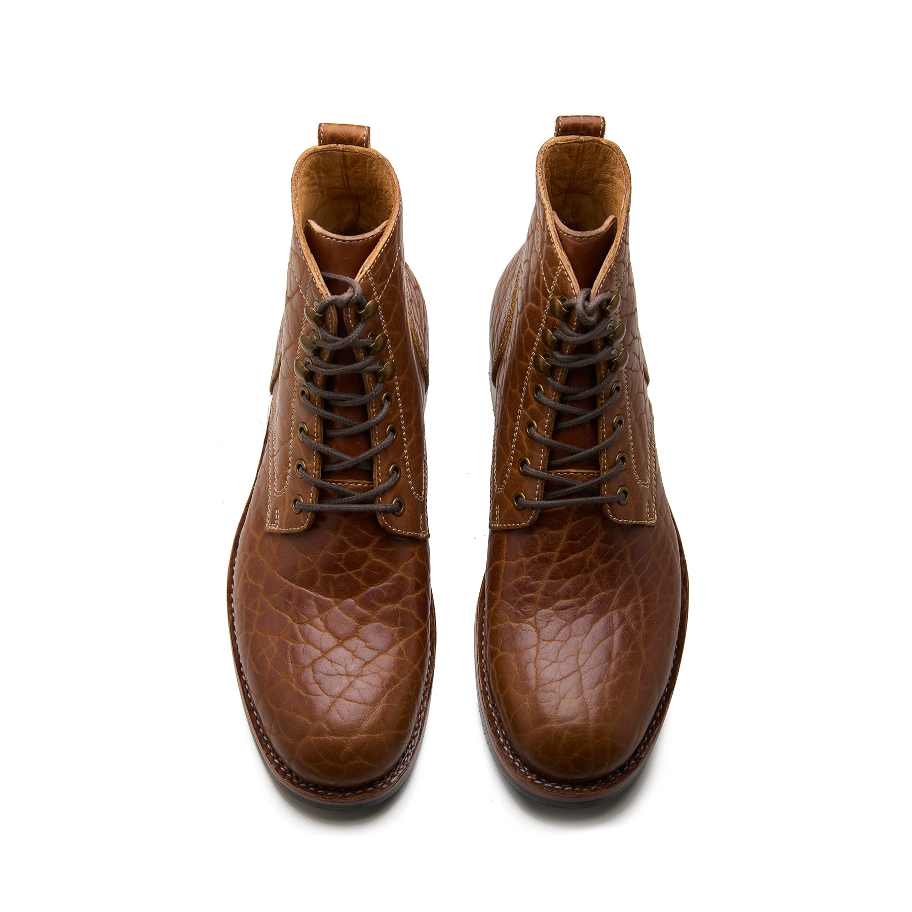 Rudiger-Z, Service Boot - Cognac Shrunken Bison