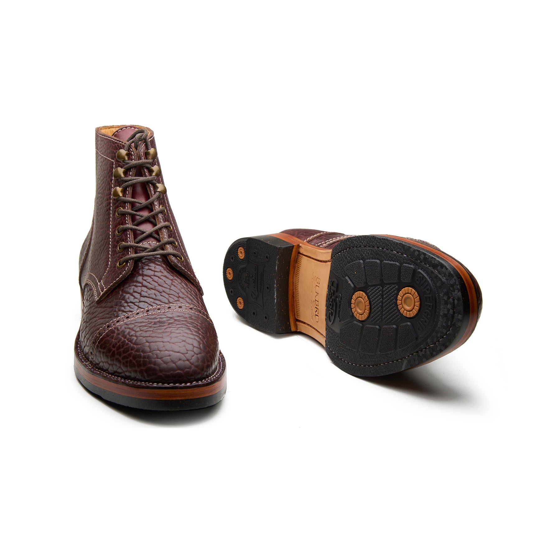 Luchador-X, Service Boot - Mahogany Shrunken Bison