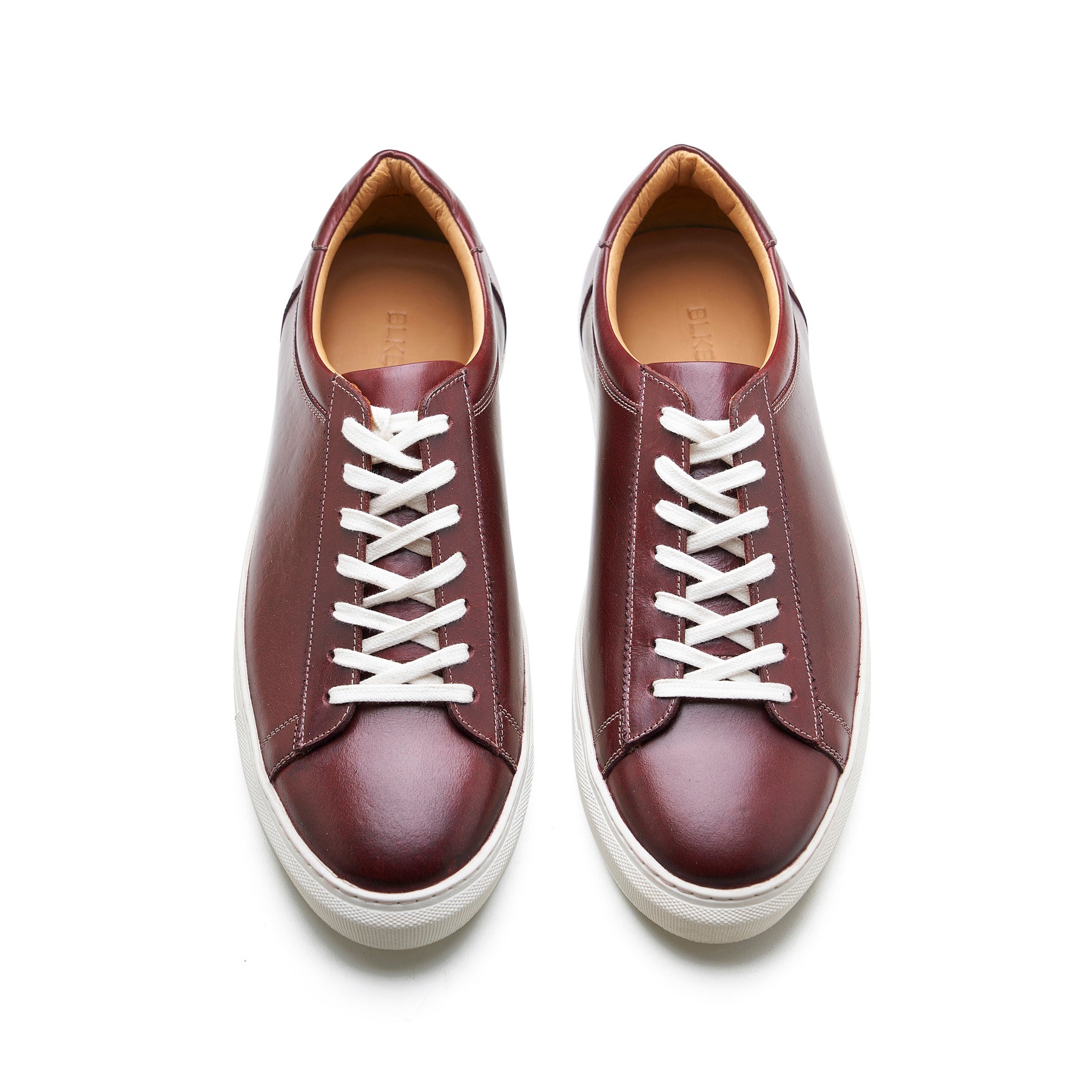 Perez, Lace-up Sneaker - Burgundy Pullup | Smart Casuals