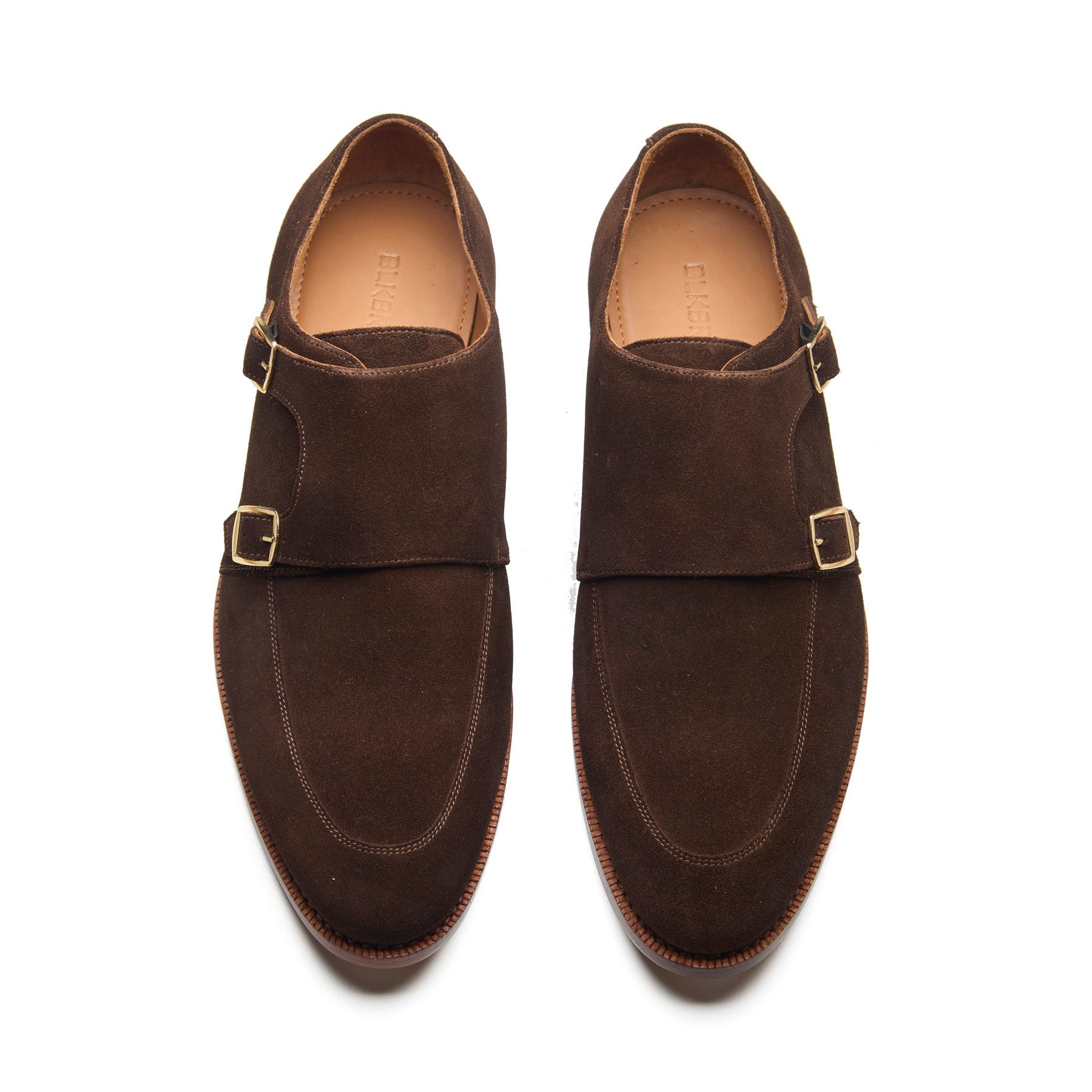 Luigi, Double Monk Strap - Brown Go Rain Suede | Summer Classics