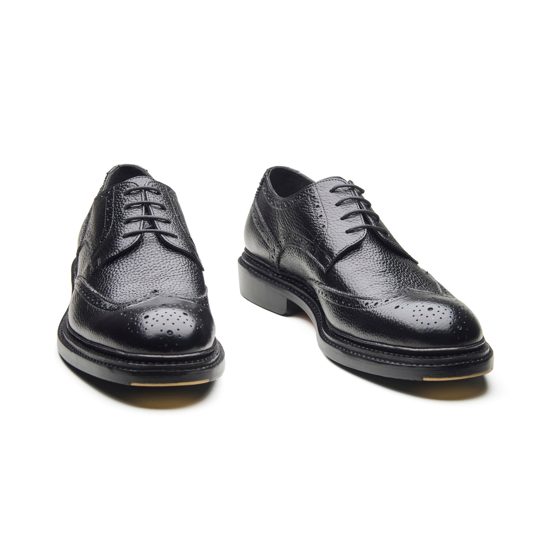 Rudolph-X, Wingtip Derby - Black Milled Grain | New Age