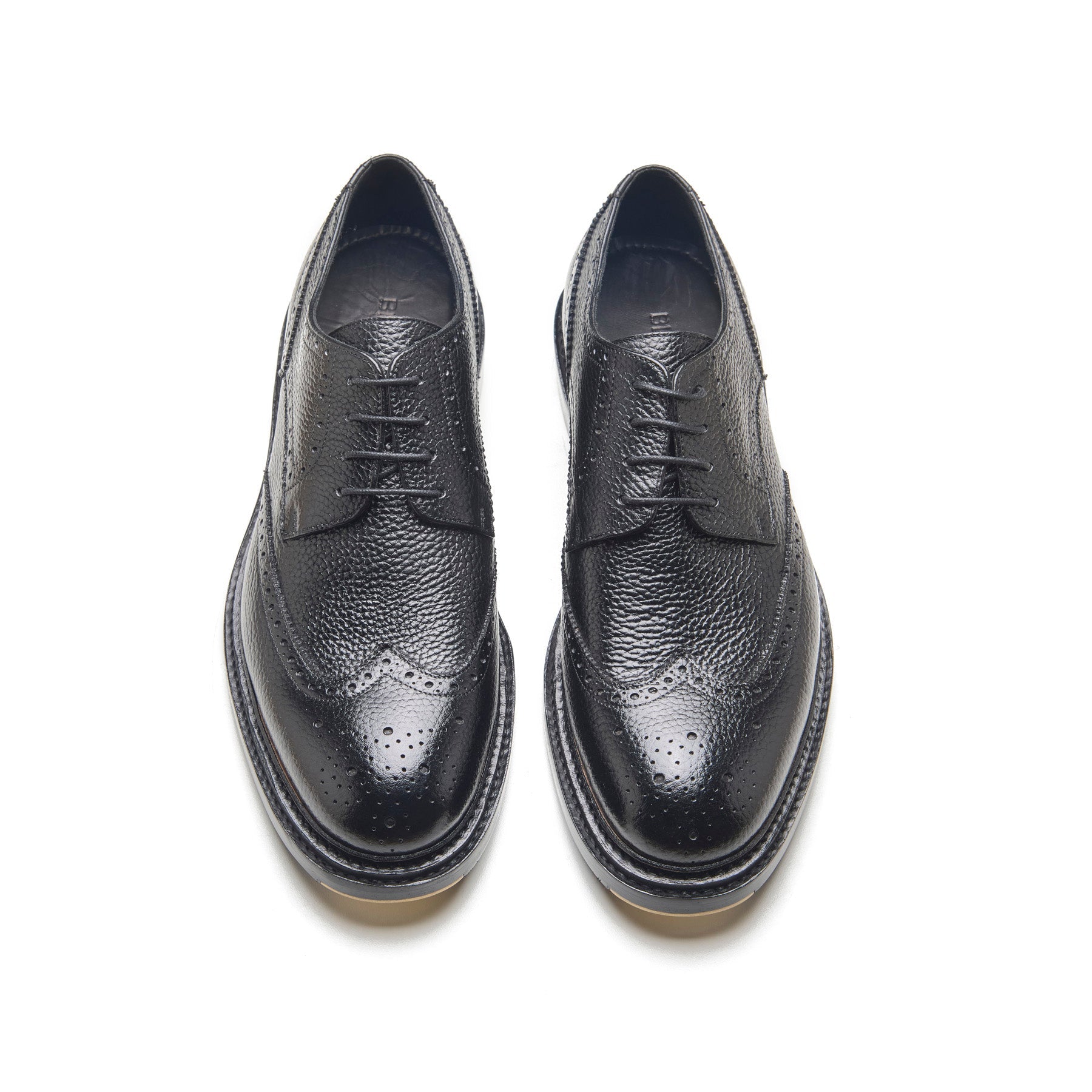 Rudolph-X, Wingtip Derby - Black Milled Grain | New Age
